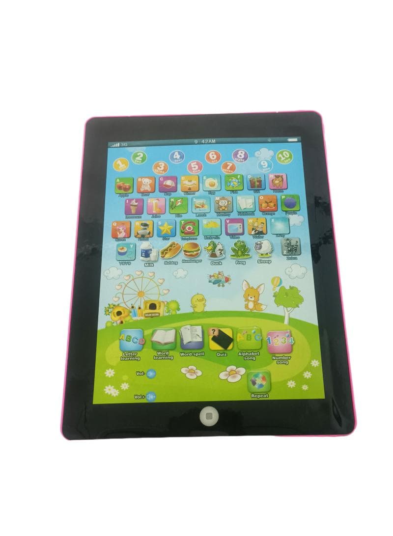 English tablet learning story machine Children's early education story machine learning toy without battery 2929-26 Pink