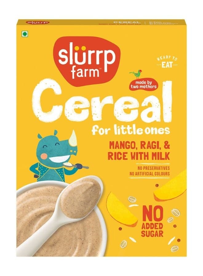 Baby Cereal Ragi Rice And Mango With Milk No Sugar Added