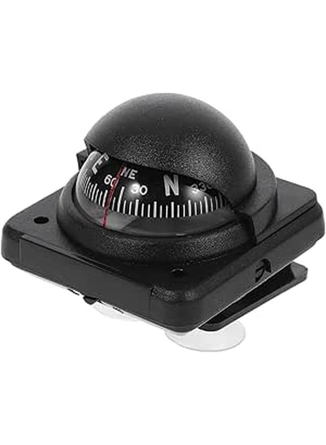 Compact Car Compass With Adjustable Declination ABS Dash Mount Navigation Tool