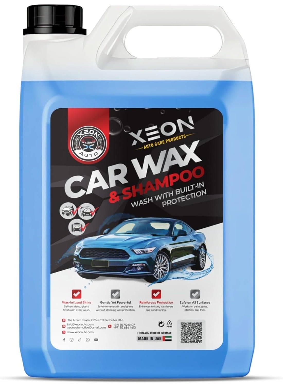 Car Wash Shampoo 5L Wax & Foam | Paint Protection | Shine with Fresh Fregrance Automotive & Vehical Shampoo