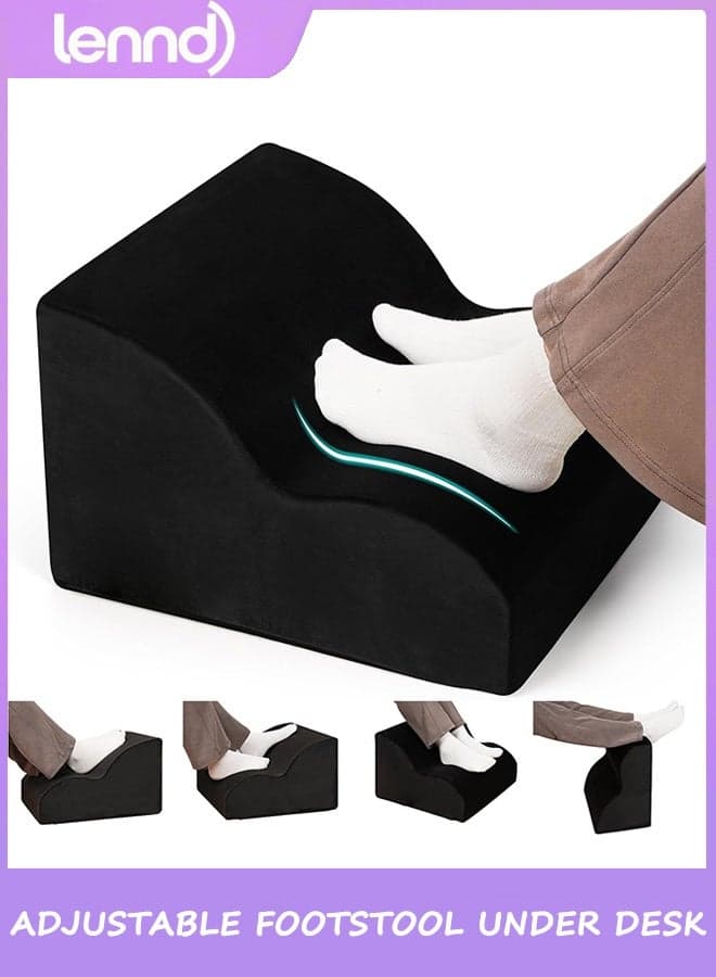 Foot Rest for Under Desk at Work.Multifunctional 3-Tier Foot Stool,with Washable Footrest.for Under Desk,Office Chair Gaming Chair & Sofa,Leg Elevation Pillow,Supports Posture