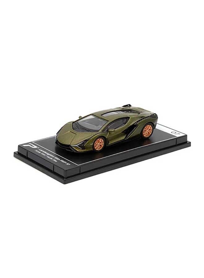 PosterCars - 1:64 Scale Lamborghini Sián FKP 37 (Verde Gea) Hypercar League Collection – Die-Cast Toy Car for Kids & Collectors