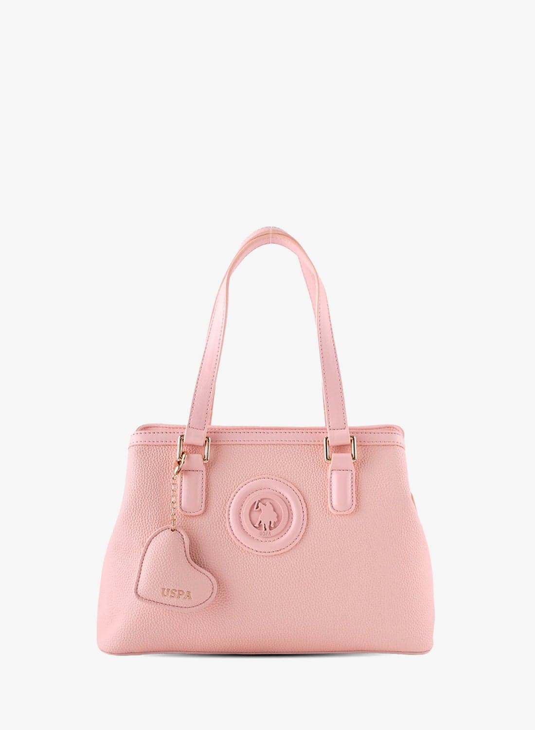 U.S. Polo Assn. Women's Shoulder Bag, Ladies Bag Crossbody Bag & Handbag for Ladies Travel Bag for Girls powder