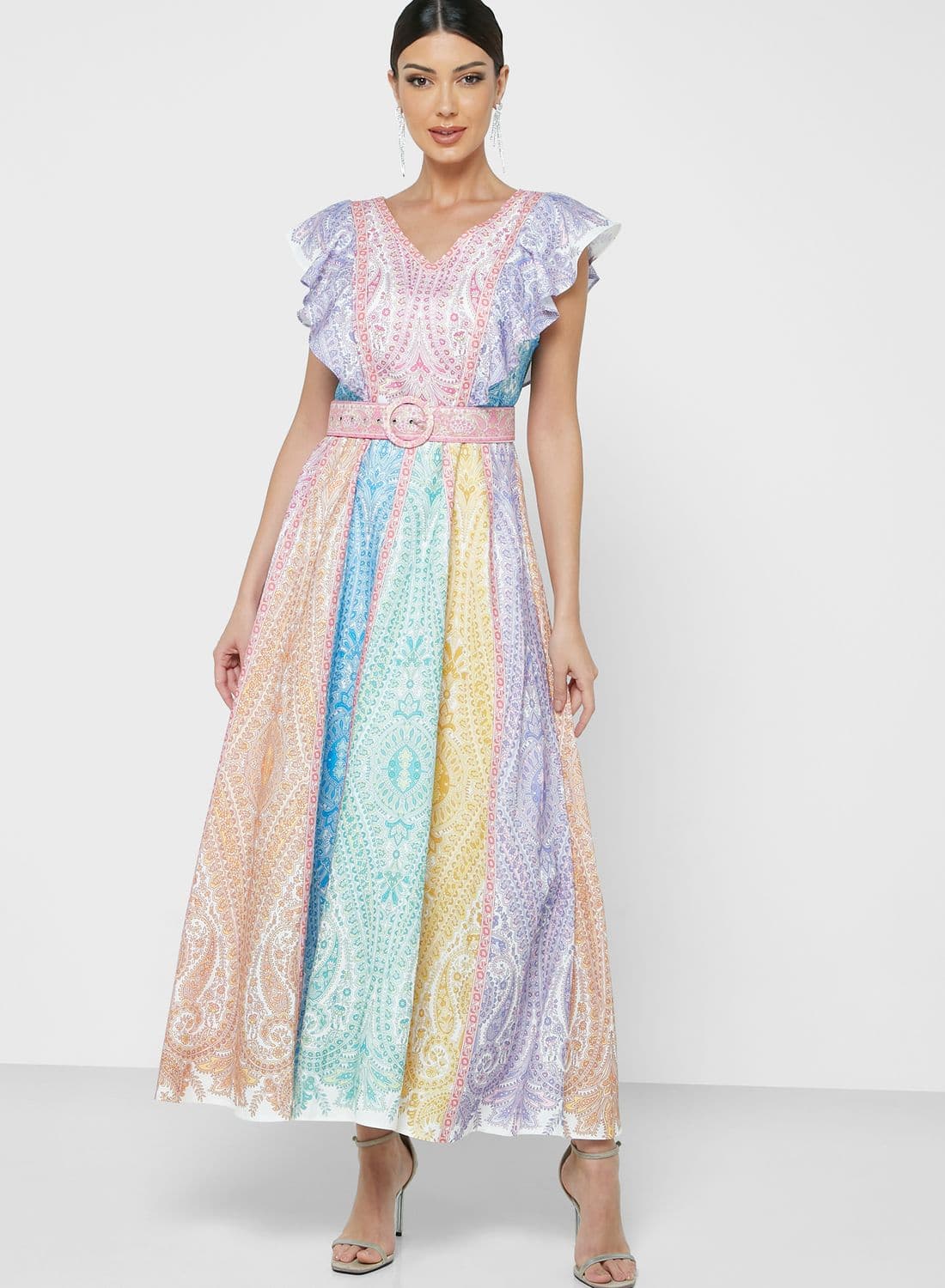 Paisley Print Maxi Dress