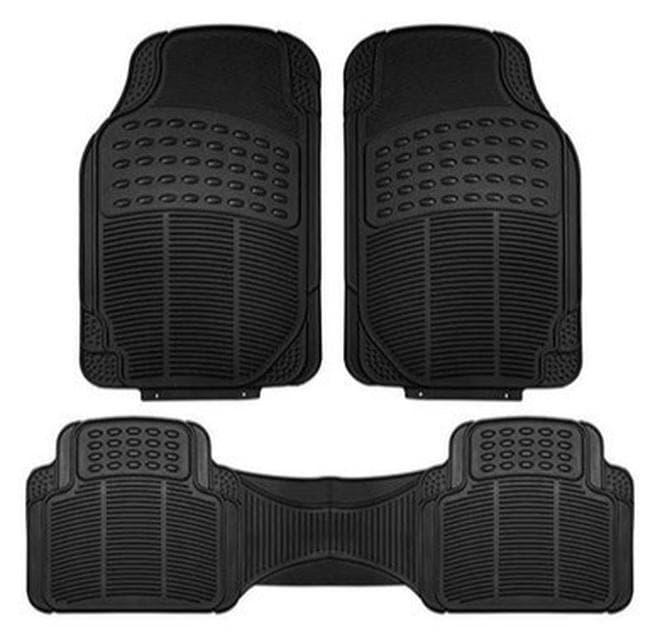 3-Piece Washable Car Mats Set, Heavy Duty Floor Mats for Car Suv Truck and Van Premium Trim to Fit Car Floor Mats All Weather Protection Universal
