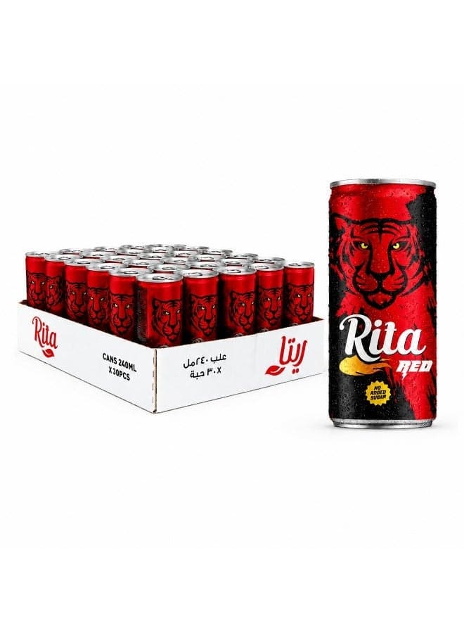 Red Zero Sugar Can