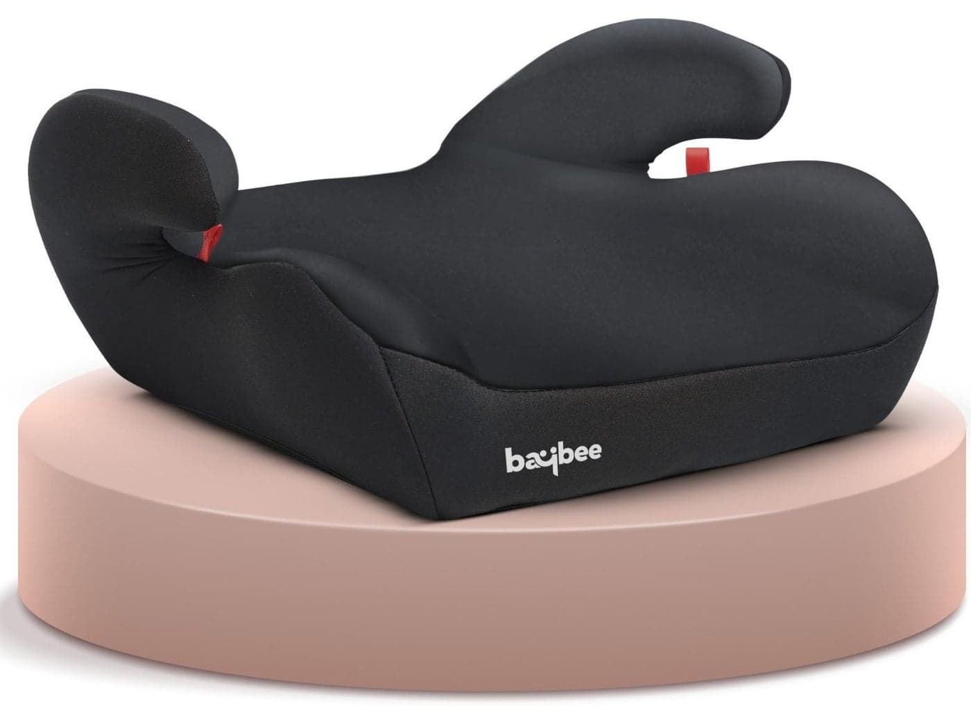 Baybee Kids Booster Car Seat for Baby Portable Lightweight Travel Car Seat with Removable Cover, Comfort, Compact and Easy to Use | Suitable for Toddler 4-12 Years Boys Girls (Black)