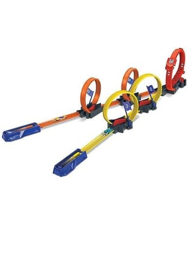 Hot Wheels Multi-Loop Race Off Playset, With 1 Car, Gift for Kids 4 to 10