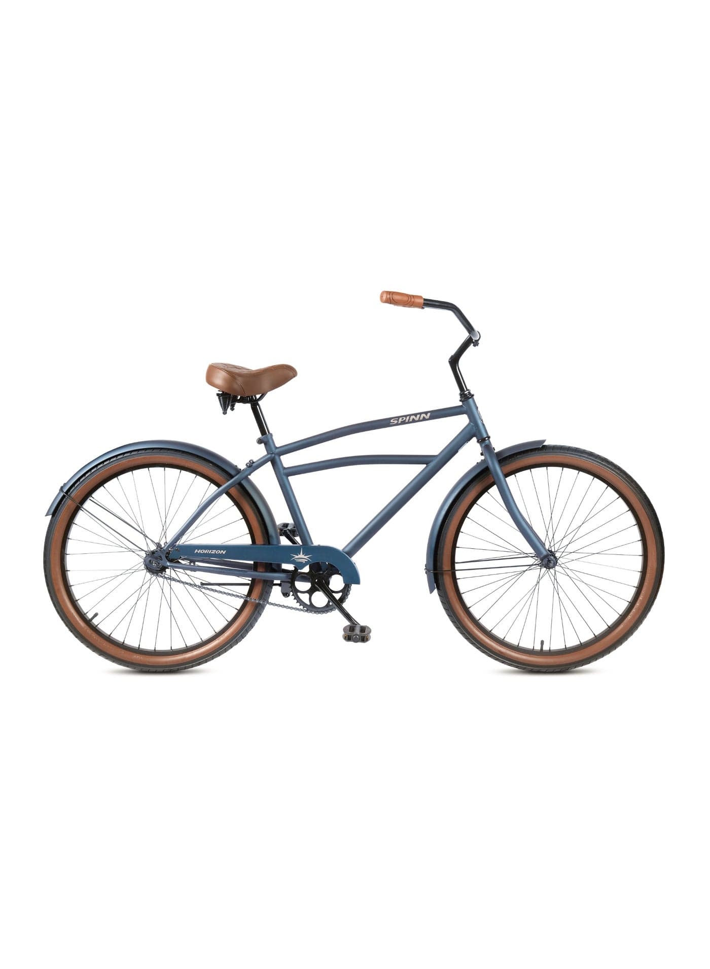 SPINN Horizon 1-Speed Men's Cruiser Bike, 26 Inch, Steel Frame, Rear Coaster Brake, Matte Indigo