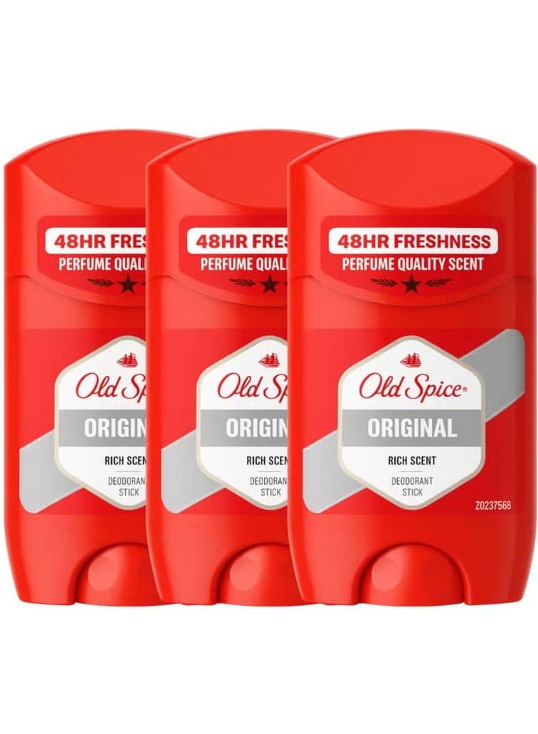 Original Deodorant Stick, 3 x 50 ml