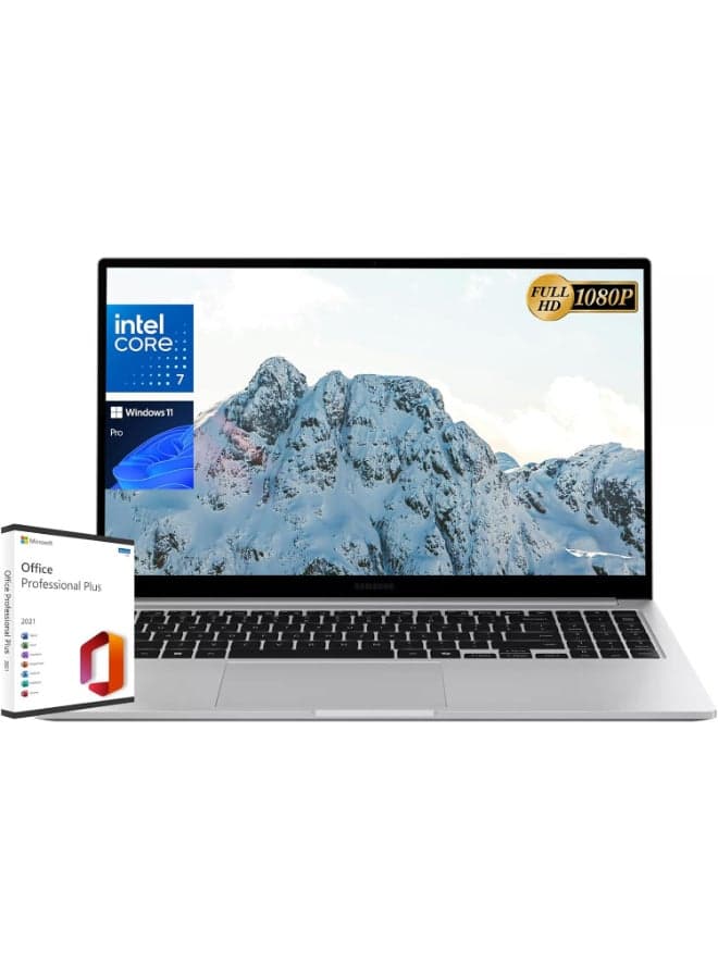 Galaxy Book4 Business Laptop With 15.6-Inch Full HD Display, Core 7 Processor Processor/16GB RAM/2TB SSD/Intel Iris XE Graphics/Windows 11 Pro English silver English silver