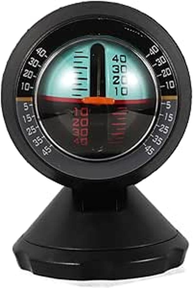 Black Car Dashboard Compass Ball Suction Mount for Automotive Navigation and Outdoor Camping Use