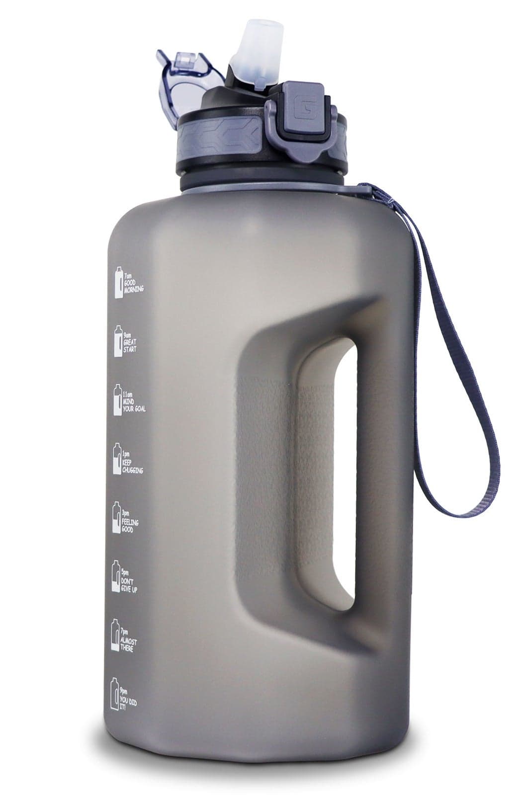 2.2l Big Water Bottle with Straw Leak Proof BPA Free Daily Drinks Jug for Gym Fitness Sport Outdoor
