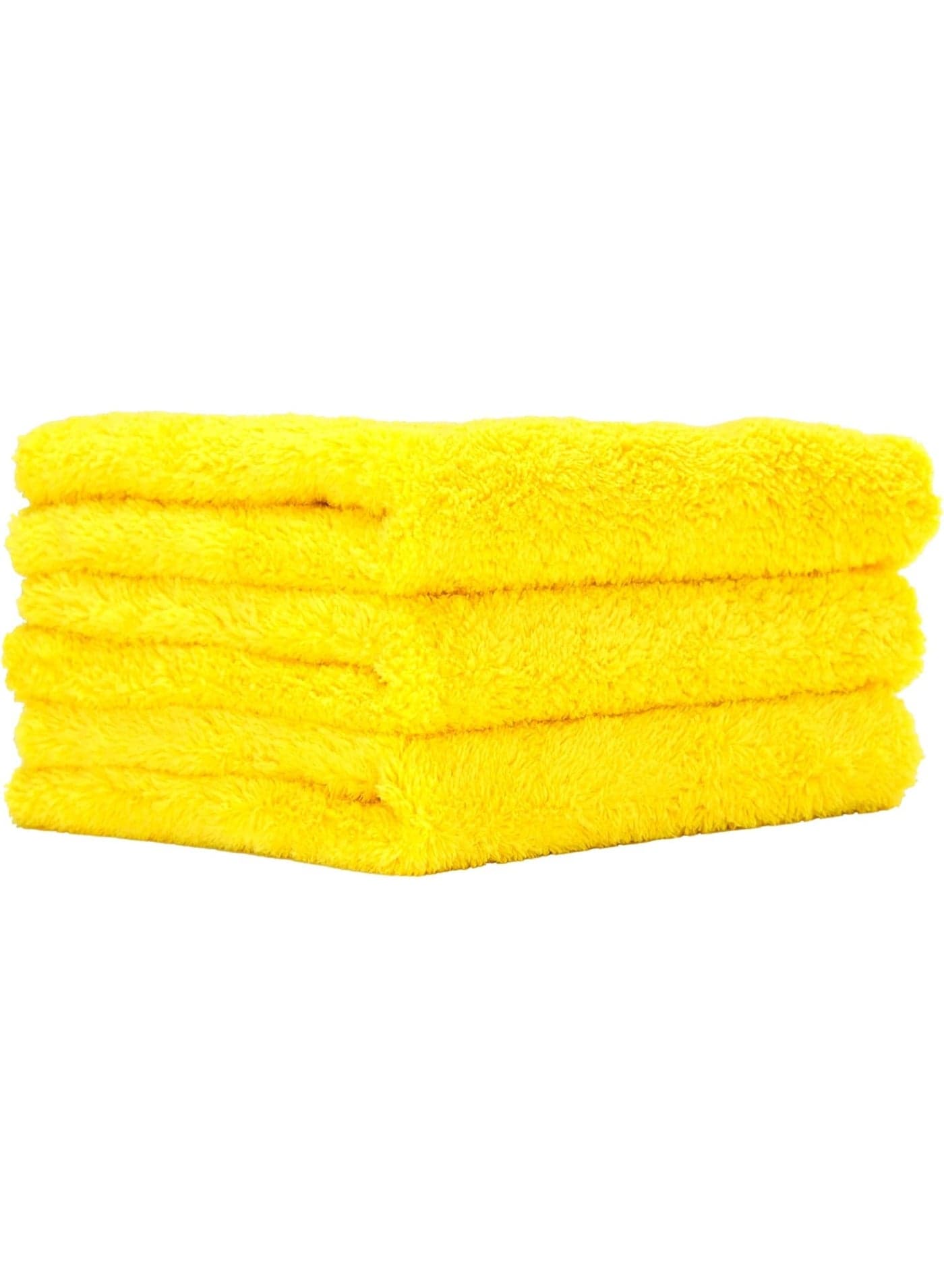Yellow Microfiber Towel for Cars - Ultra Absorbent - Car Drying, Polishing, Buffing Cloth & Interior Detailing Towel - Auto Detailing Supplies - Pack of 3 Premium Car Care
