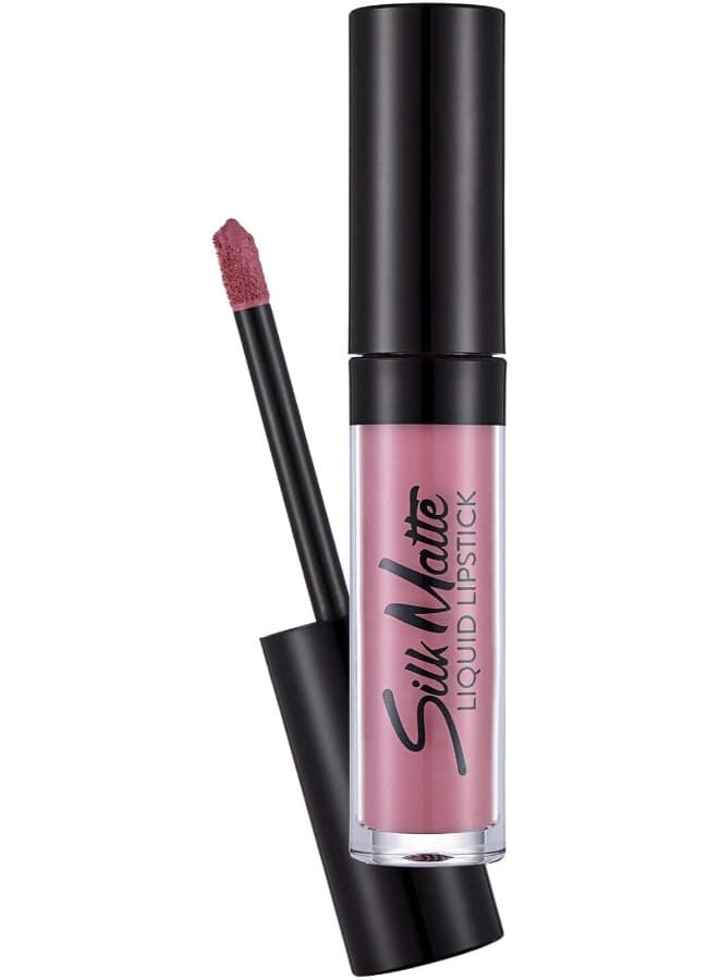 Silk Matte Liquid Lipstick – 019 Pink Stone – High-Pigment Ultra Matte Finish, Long-Wear Comfort, Nourishing Oils, Velvety Smooth Look 19 Pink Stone