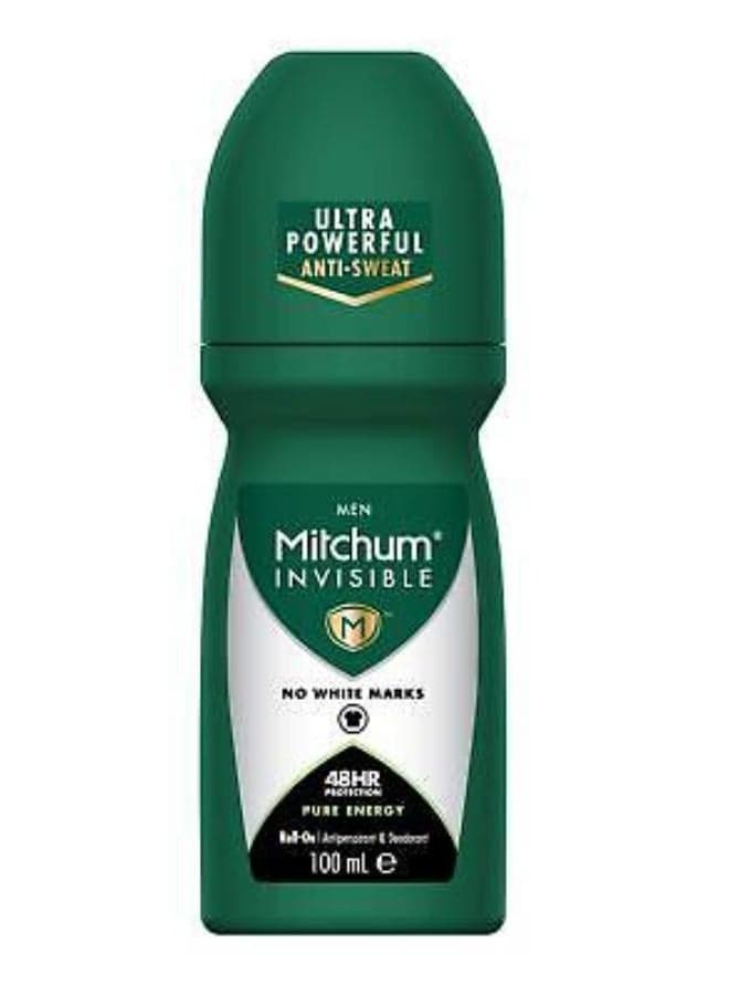 Invisible Men Pure Energy 48HR Protection Roll On Anti-Perspirant & Deodorant 100 ml