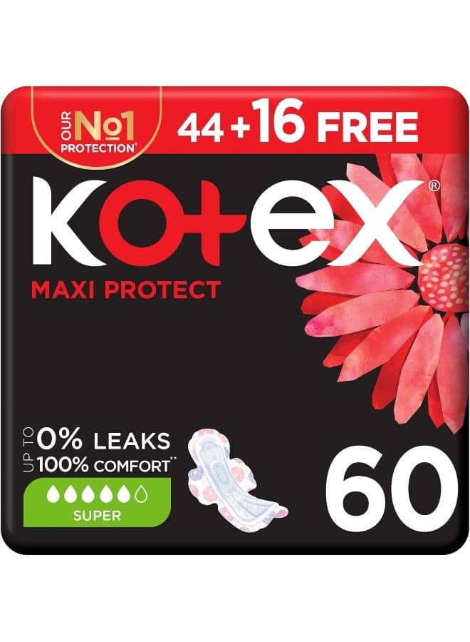 Maxi Protect Thick Heavy Sanitary Pads With Wings Day Use