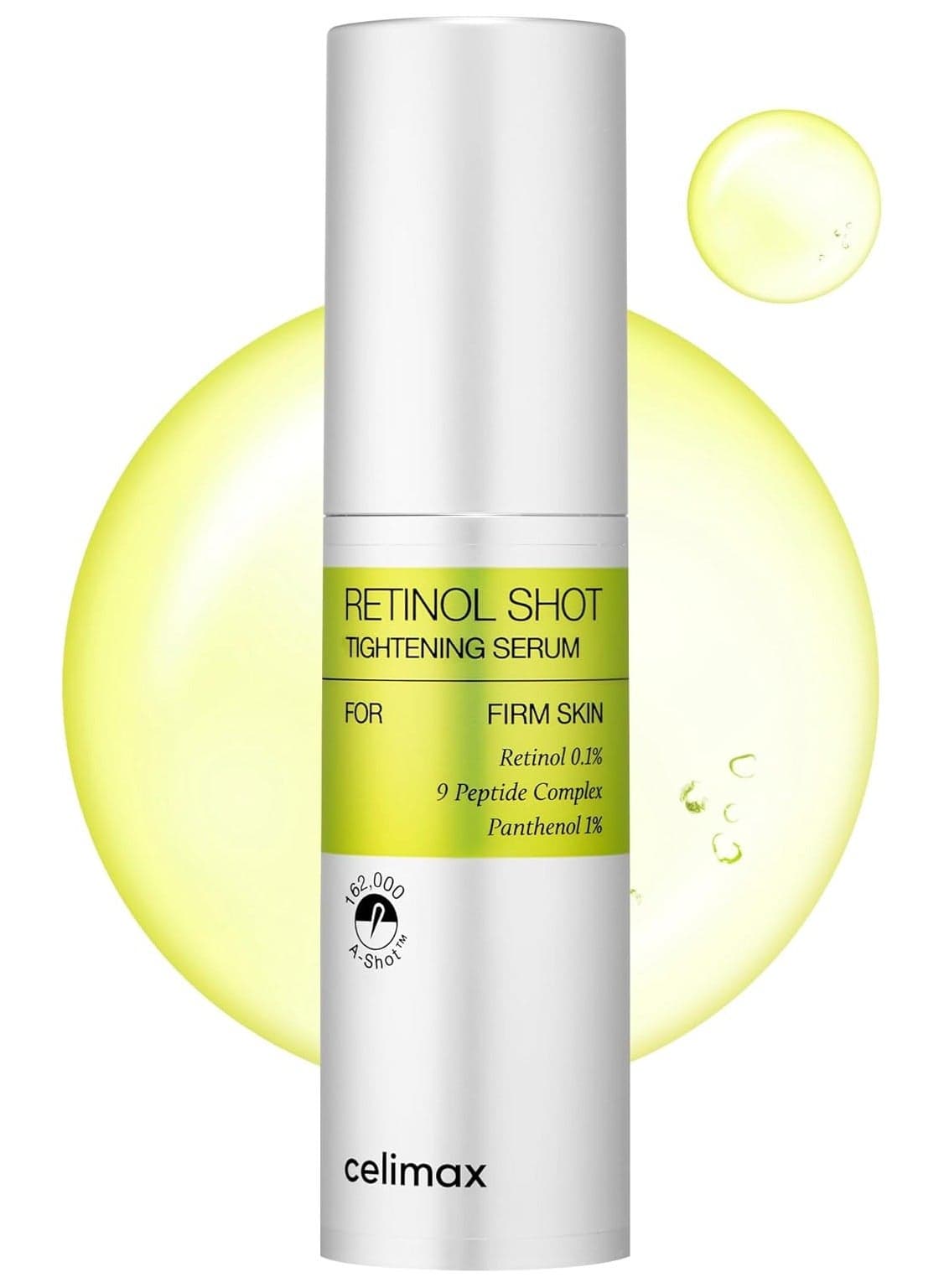 The Vita A Retinol Shot Tightening Serum | with Pure Vitamin A Retinol, Peptide, Pore Minimizer, Wrinkles & Fine Lines, Firmer Skin, 30ml