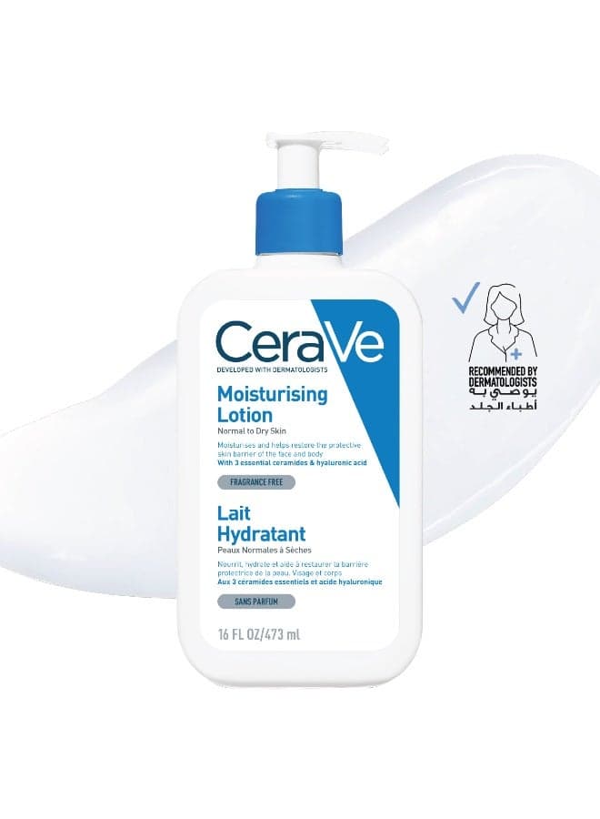 Moisturizing Lotion For Dry To Very Dry Skin With Hyaluronic Acid 473ml