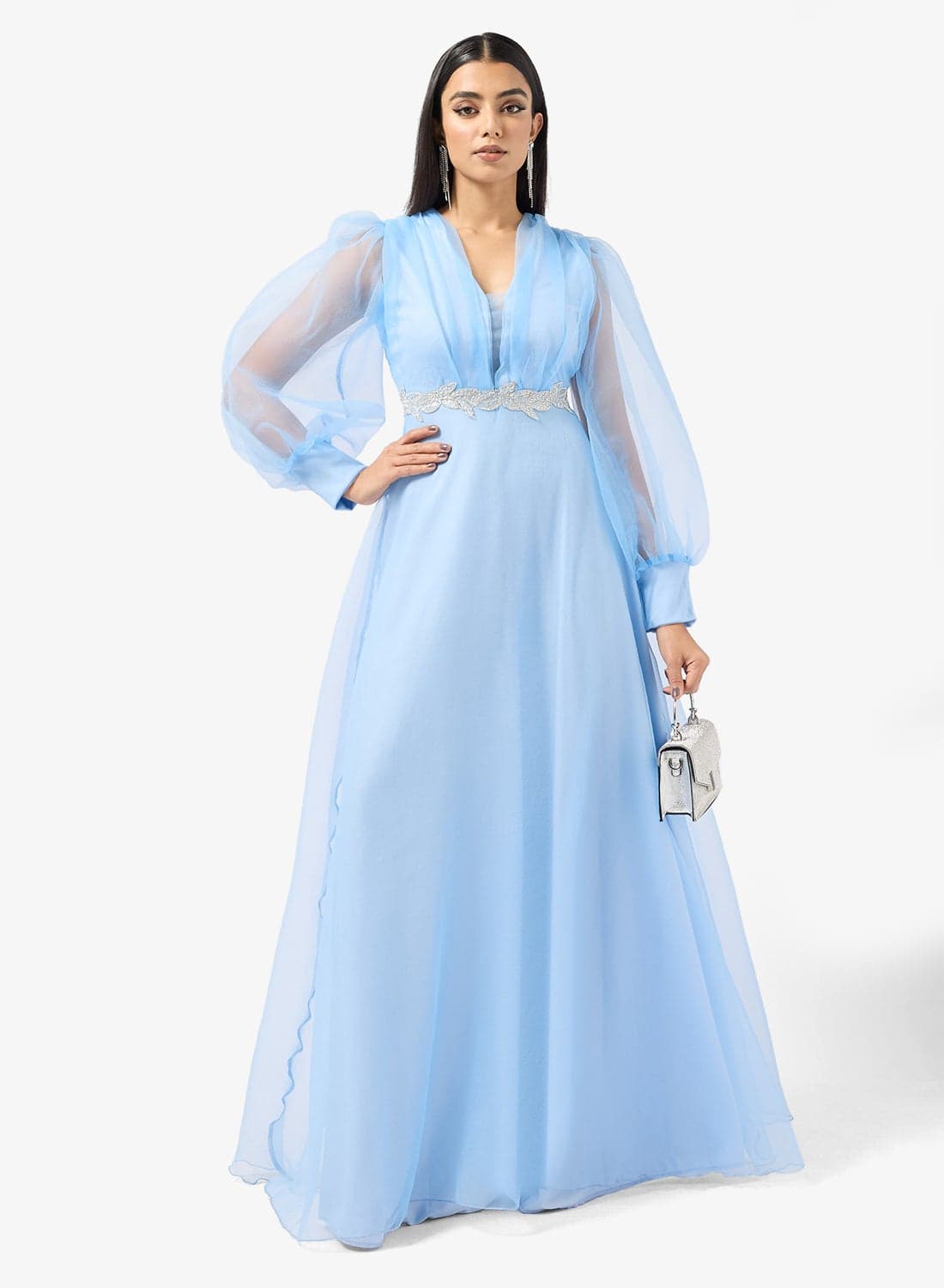 Puff Sleeves A-line Evening Dress