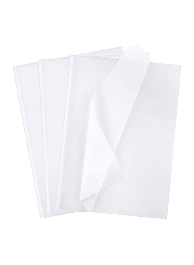 White Gift Wrapping Tissue Paper Sheets for DIY Crafts, Gift Bags Holidays Birthdays 50 x 75 cm (50 Sheets)