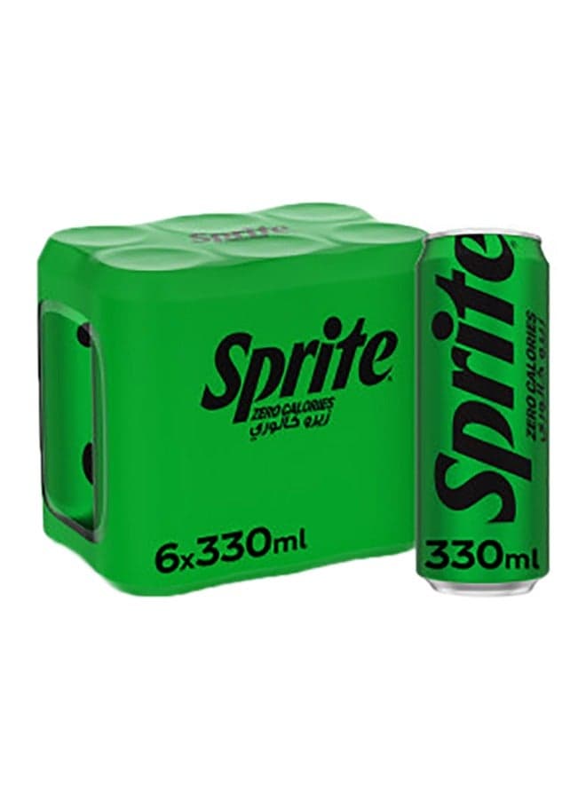 Zero Lemon Lime Carbonated Soft Drink Can Pack