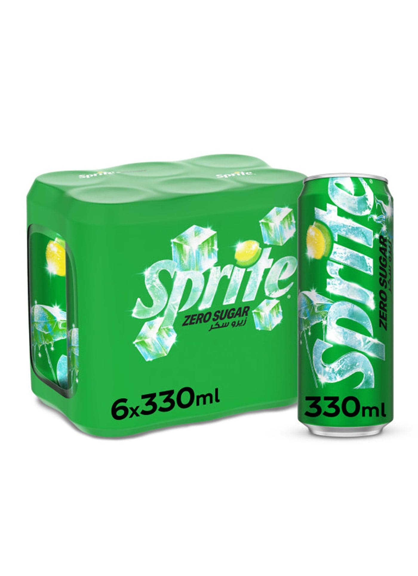 Zero Lemon Lime Carbonated Soft Drink Can Pack