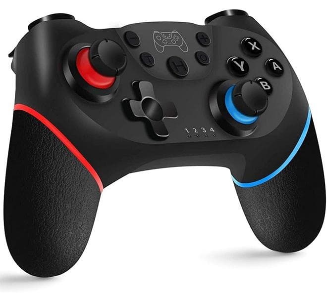 Controller for Switch, Wireless Pro Controller for Switch/Switch Lite/Switch OLED, Remote Gamepad with Joystick, Adjustable Turbo Vibration, Ergonomic Non-Slip - Black.