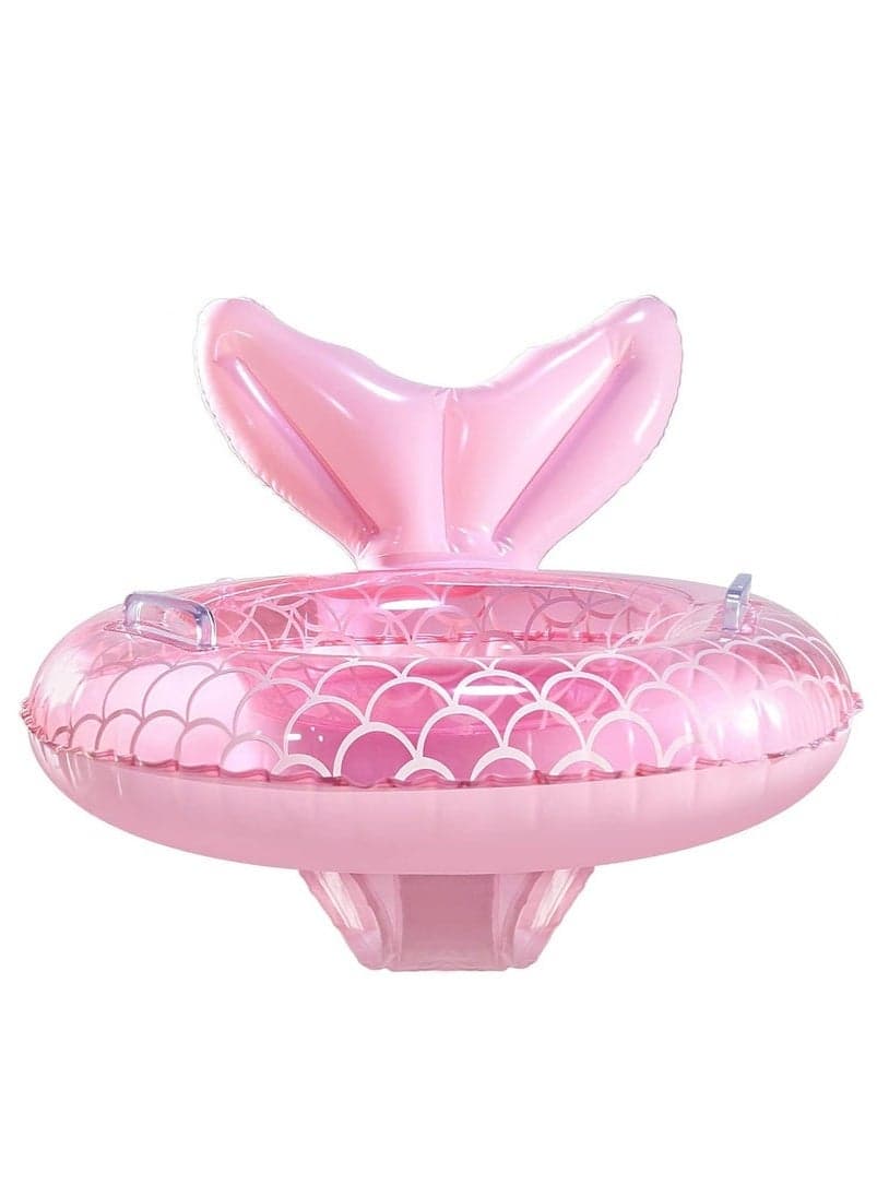 Baby Swimming Float Inflatable Swim Ring Cute Floaties with Seat and Handle Children Waist Float Ring Fun Water Raft Lounge Party Supplies for Infant Toddler Kids Children Age 0-5 Year Old