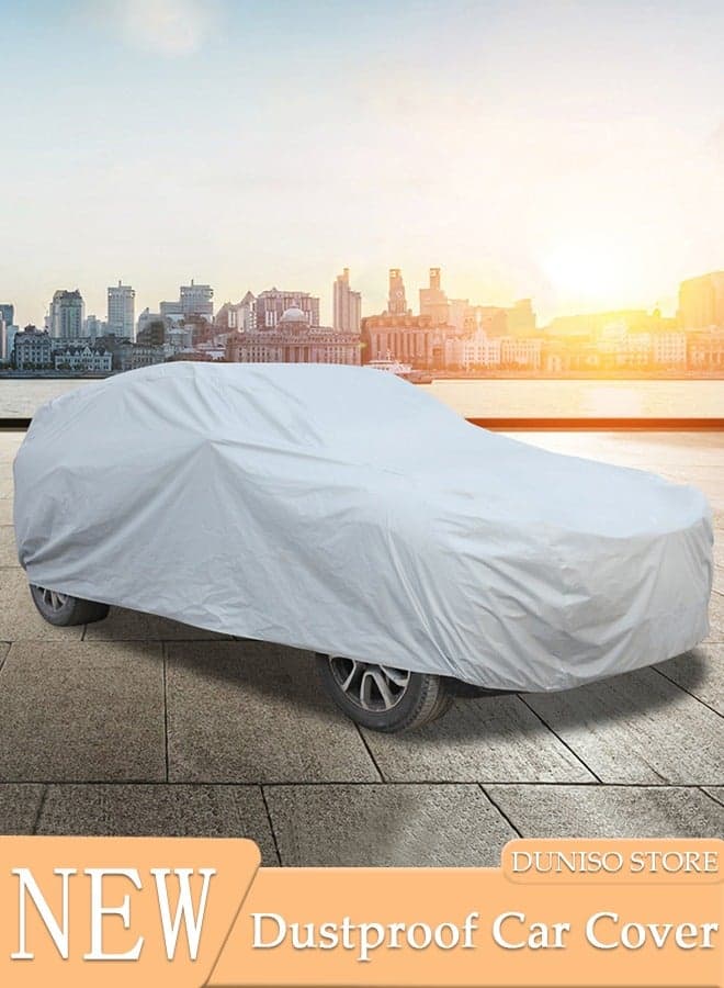Full Car Covers SUV Sunscreen UV Protection Indoor Outdoor Sunscreen Heat Protection DustWind/Water/Weatherproof Anti-Uv Scratch-Resistant