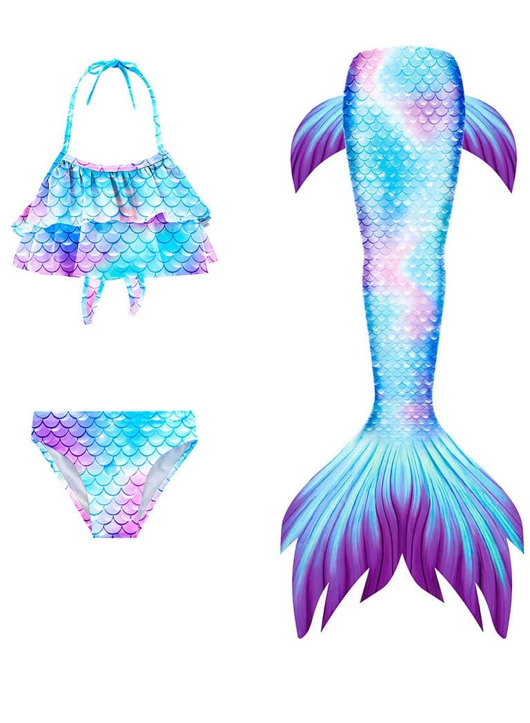 Mermaid Tail Sets Mermaid Costume Girls Swimwear Mermaid Tail Swimwear,Bikini Sets,Mermaid Costume Swimsuits for Kids
