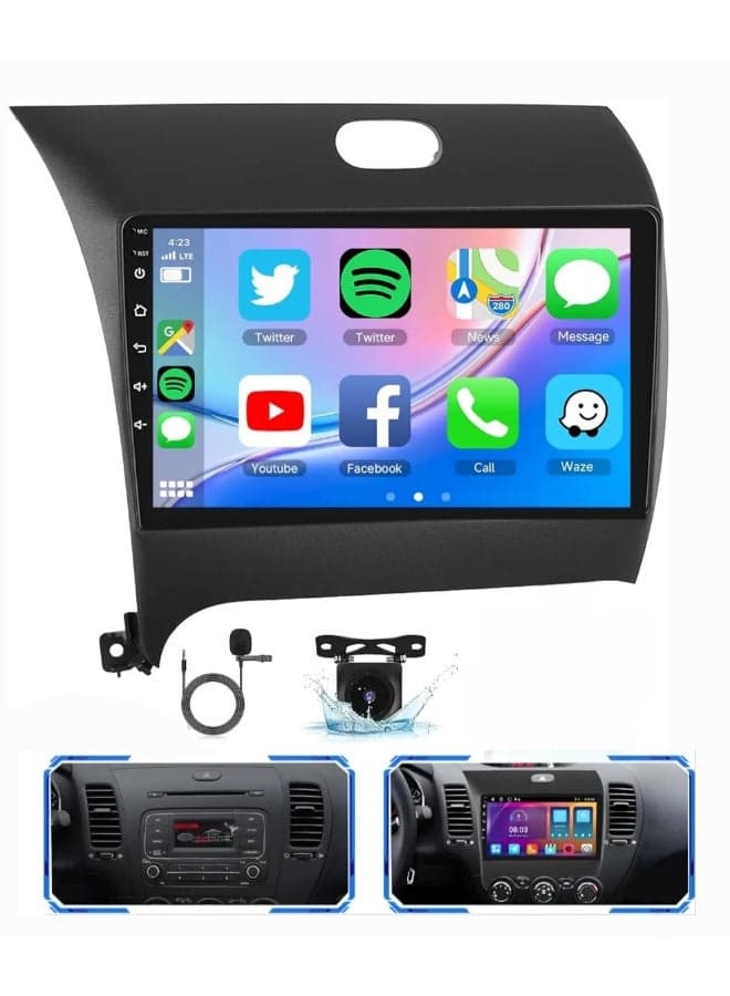 Android Car Stereo Screen For KIA Cerato K3 Forte Radio 2013-2018 Cerato Carplay Android Auto Wireless WiFi DSP FM AM BT AHD Camera Included Fast Interface 2GB RAM 32GB ROM