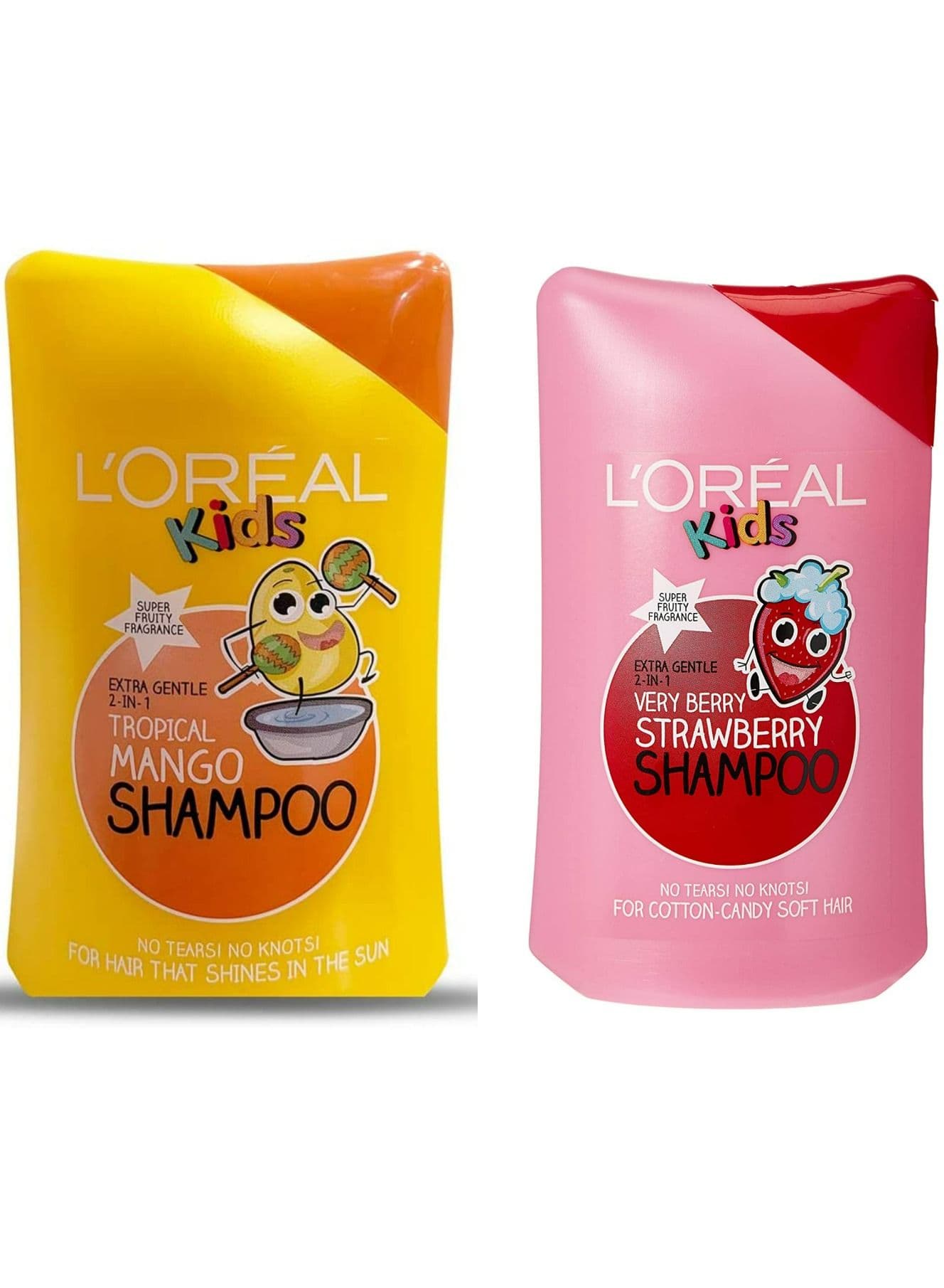 Loreal Shampoo for Kids Tropical 250ml+Shampoo for Kids Strawberry 250ml