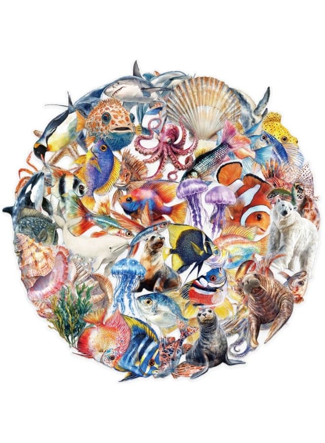 50Pcs Cute Marine Life Stickers Waterproof PET Transparent Stickers for Water Bottles Laptop Journal Skateboard