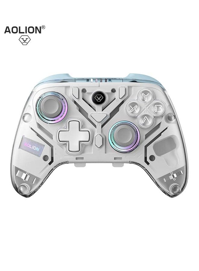 K10 Gaming Controller With Charging Dock, RGB Wireless Gamepad Hall Effect Joystick Trigger For Nintendo Switch/PC/Phone,1000Hz Polling