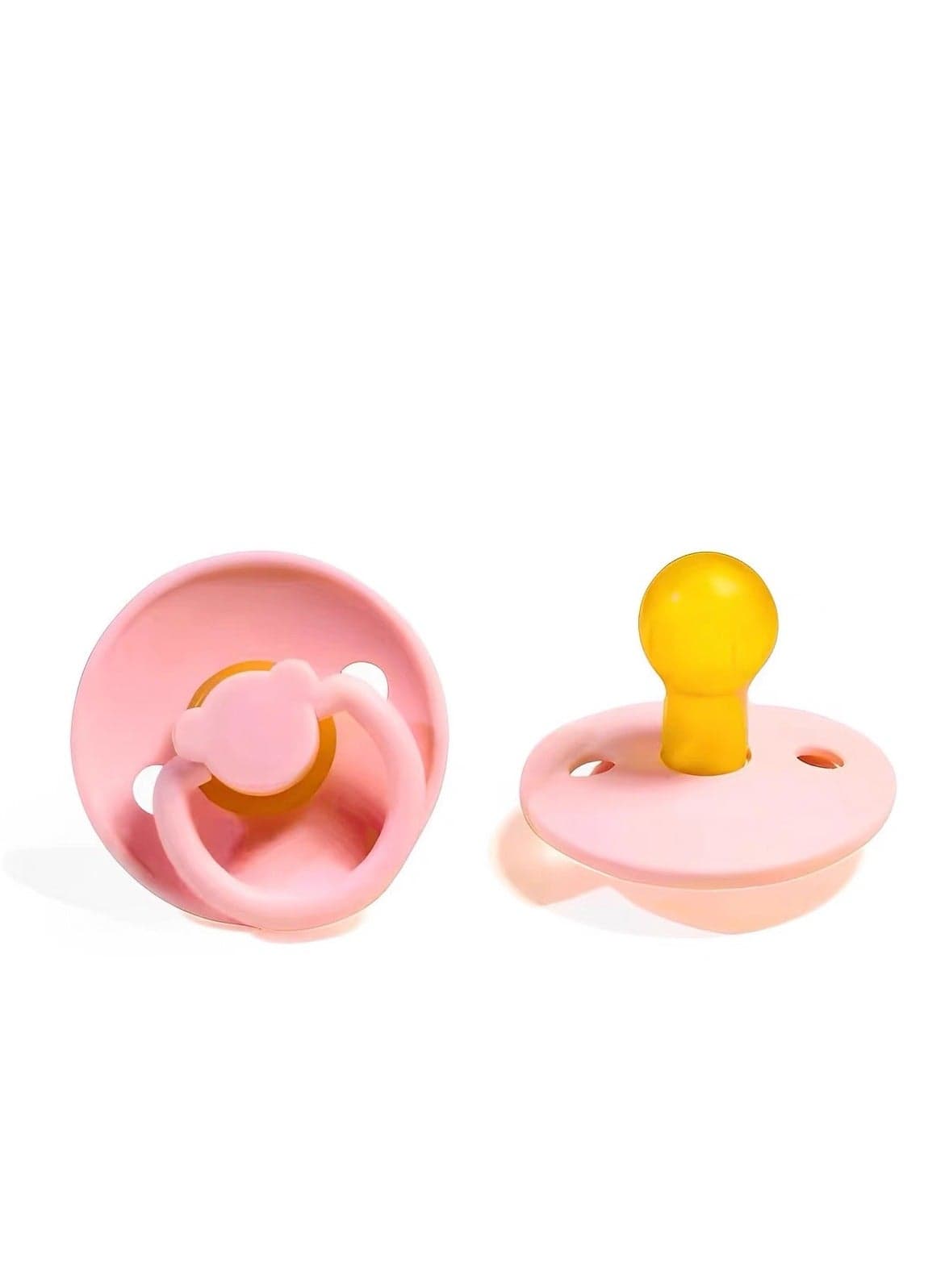 Baby Pacifiers | 1-Pack Soothers | Panda Nipple | BPA-Free Natural Latex Food Grade | Super Soft Bite Resistance | Sleep Anti-Flatulence | Baby Teething Toy | Sweet pink