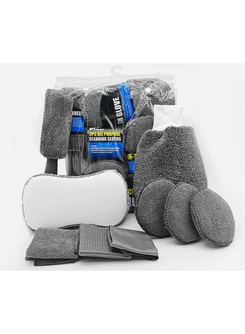 Evakin Car Wash Kit for Cars, SUVs, Trucks, 9-piece Set