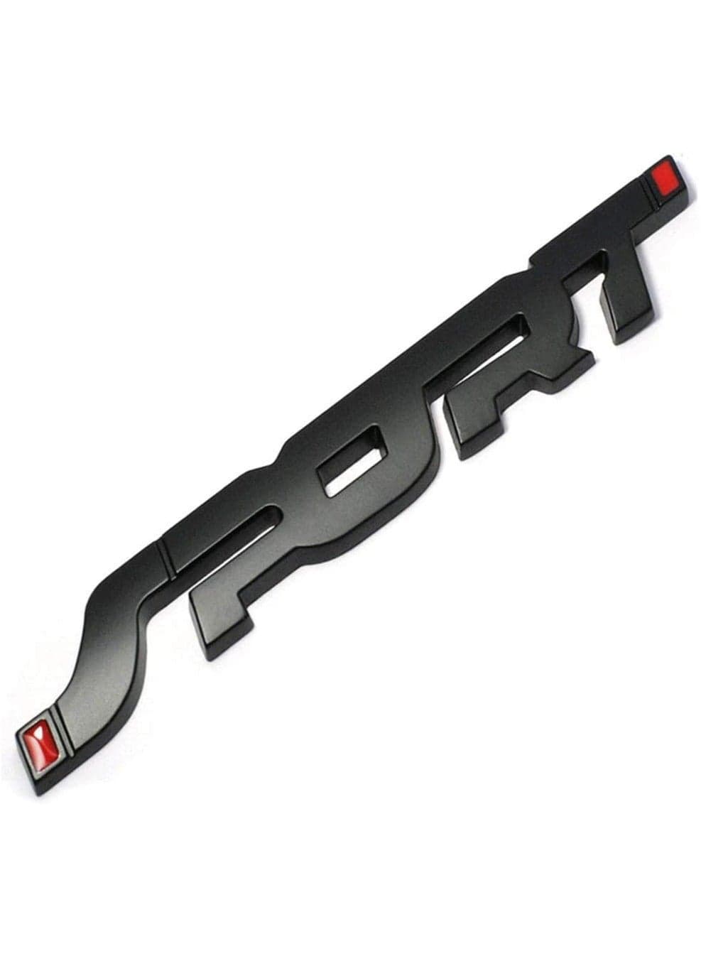 3D Metal Car Trunk Racing SPORT Emblem Badge Decal Sticker For Sports Car (Black)