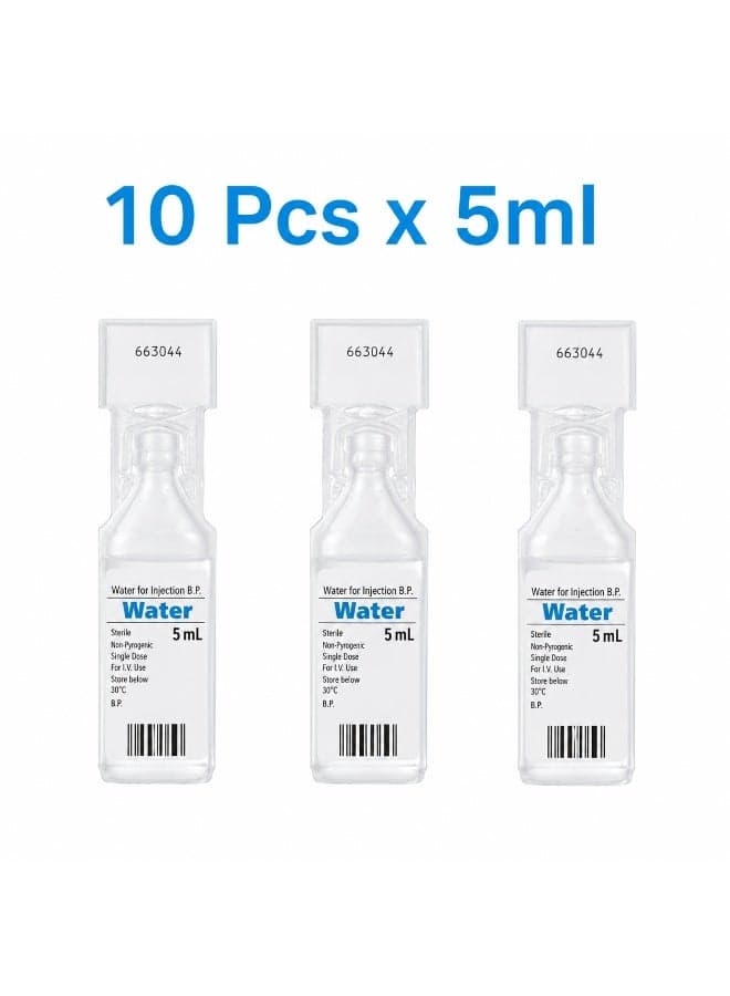 Water For Injection 5ml Ampule 10’s | Sterile Single Dose Water Ampoules for Medical Use