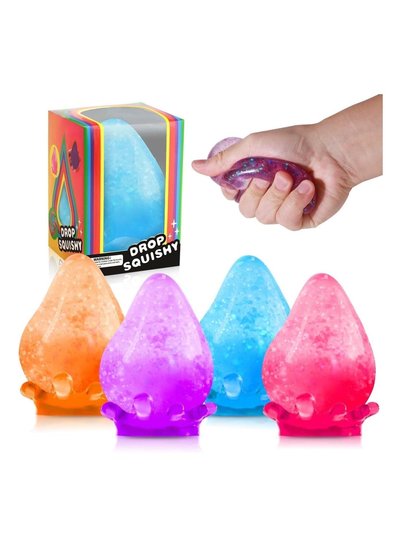 Dream Drop - Sensory Squeeze Toy with Dreamy Smooth Squeeze - Multiple Color Random (Pack of 1)