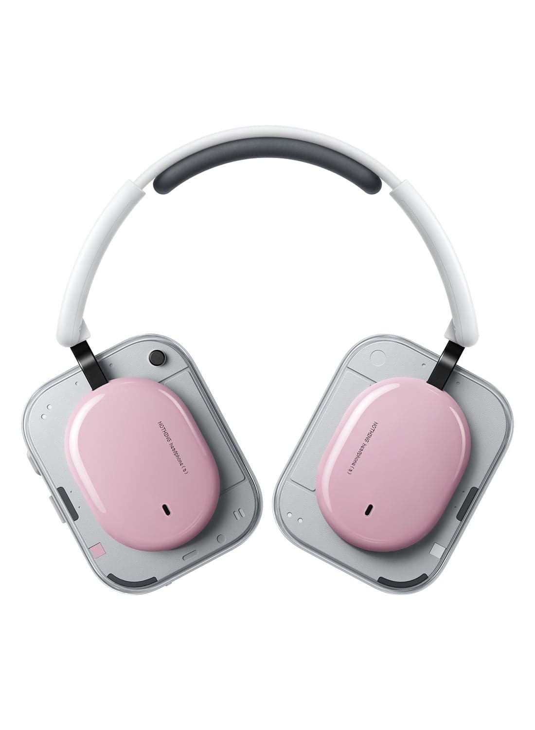Nothing Headphone (a) Wireless Over Ear Headphones with Active Noise Cancelling, Up to 135 Hours of Battery Life, Hi-Res, LDAC, Tactile Controls - Pink pink