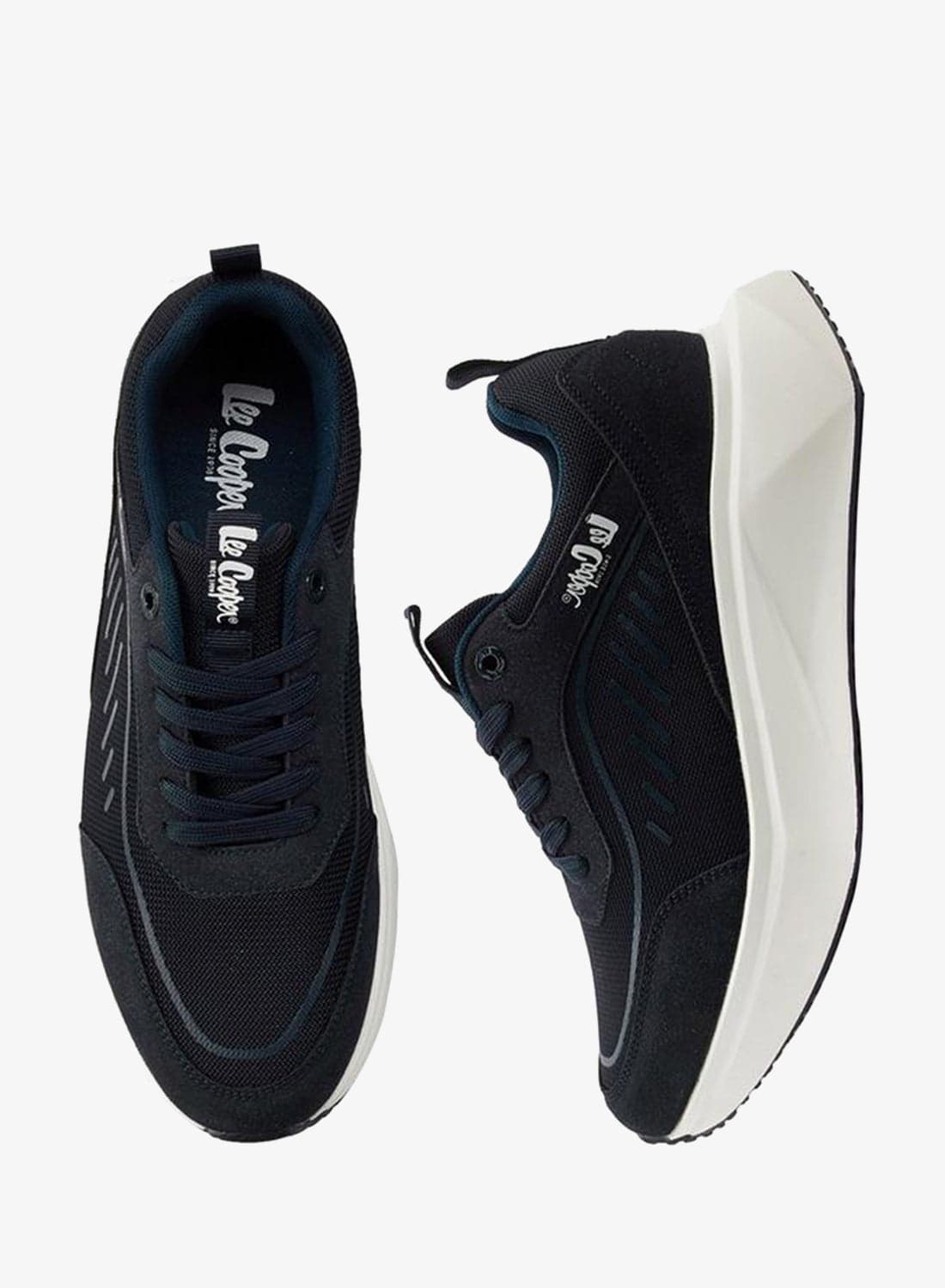 Men'S Panelled Lace-Up Ortholite Sneakers With Pull Tab