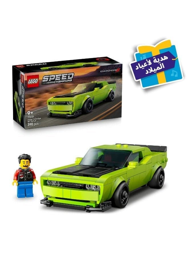 Speed Champions Dodge Challenger SRT Hellcat Sports Car 77237 (Age 9+, 390 Pieces)