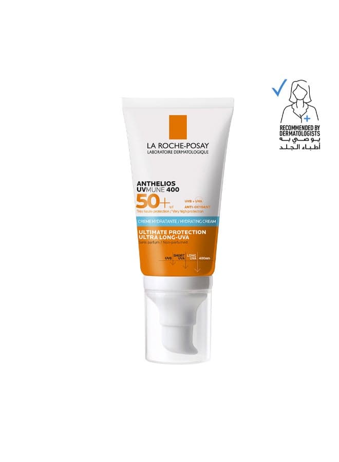Anthelios UVMune 400 Hydrating Cream Sunscreen SPF50+ 50ML