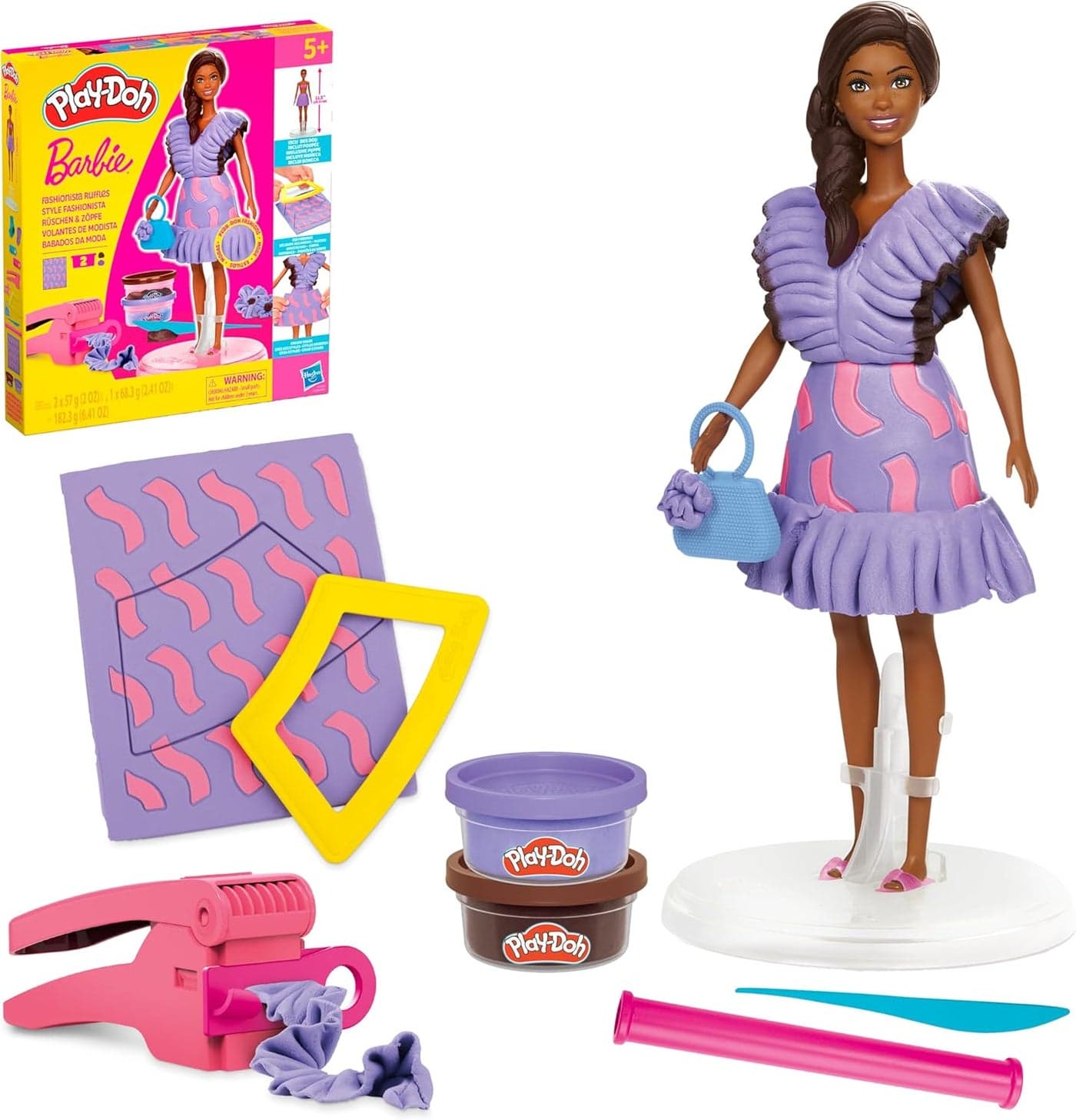 0Barbie Fashionista Ruffles Set with Doll and Accessories