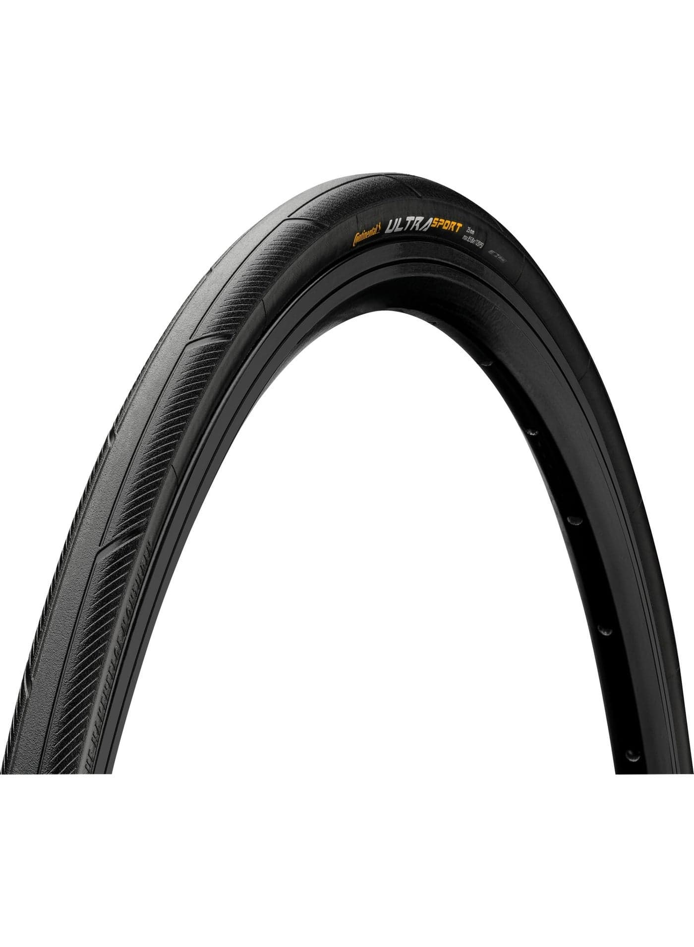 Continental Ultra Sport III tire - clincher, folding, PureGrip, Performance, E25, black or black/brown, 650, 700x 23, 25, 28