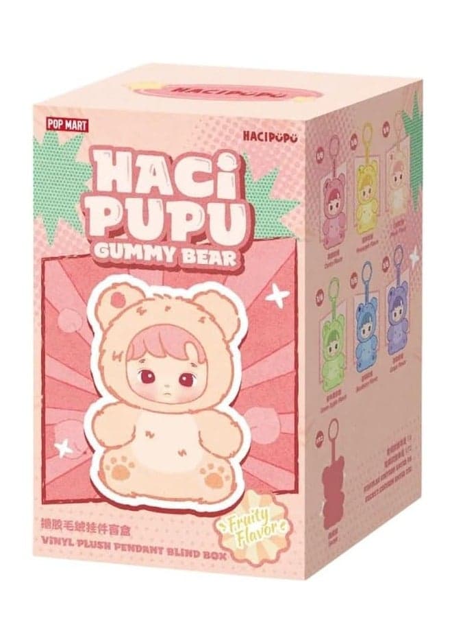 Pop Mart HACIPUPU Gummy Bear Series Vinyl Plush Pendant Single Blind Box