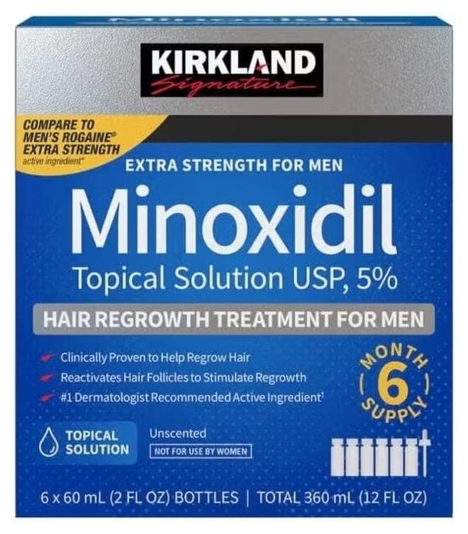 6-Piece Minoxidil Hair Regrowth Treatment