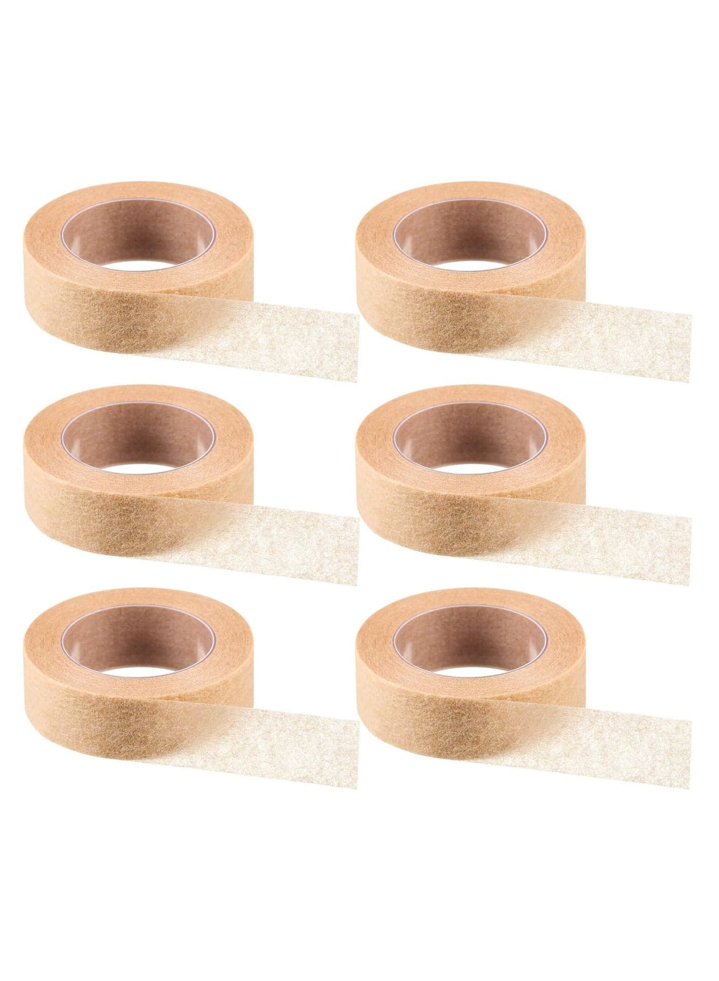 6 Rolls Flexible Skin Tape Breathable Nose Tape Self Adhesive Gauze Tape for Wound Injuries Swelling Sports, 0.5 Inch x 10 Yards