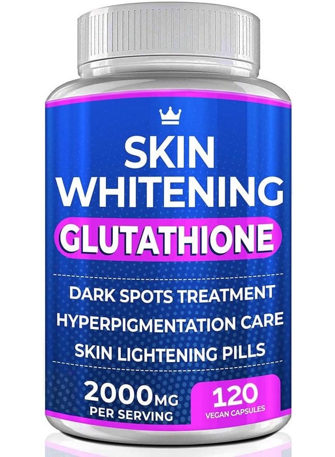 Skin Whitening Glutathione 2000 Mg 120 Vegan Capsules